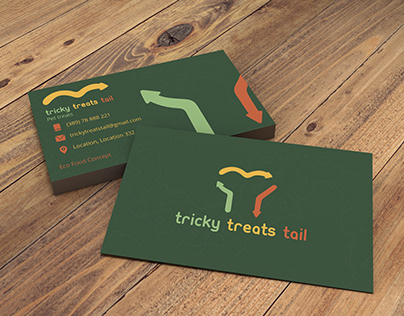 Logo and brand identity proposal for Tricky Treats Tail