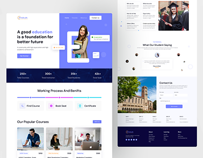 E-learning Landing page