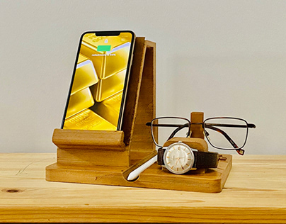 Phone Docking Station with Wireless Charger