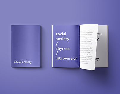 Design of a book about social anxiety