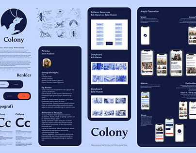 Colony ui/ux design (student work)
