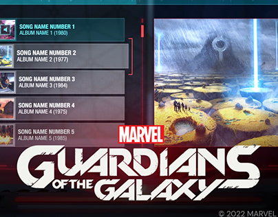 Marvel's Guardians of the Galaxy - Milano's interfaces