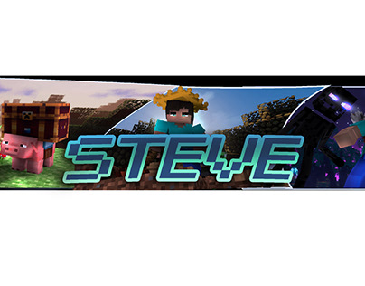 minecraft banner "steve"