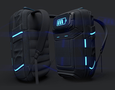 Futuristic Sci-Fi Backpack