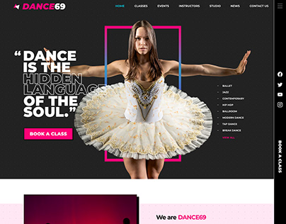 Dance69 Wordpress Theme Design