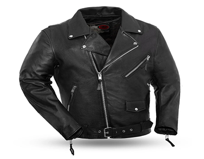 Fillmore Black Biker Leather Jacket
