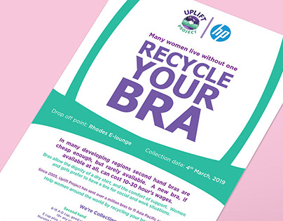 Recycle Your Bra Project Poster
