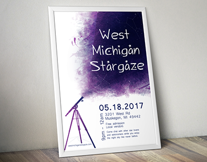 West Michigan Stargaze Poster