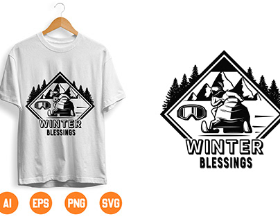 Winter t-shirt design