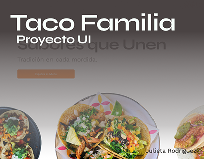 Landing page - Taco Familia