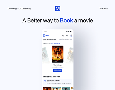 Motic - Cinema Ticket Booking App Case Study