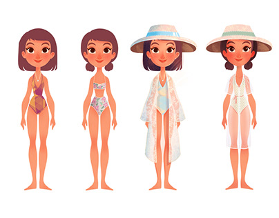 Character Design Summer Girl