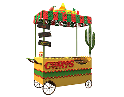 Mexican food cart
