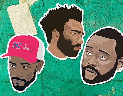 Atlanta FX Stickers: Darius, Earn & Paperboi
