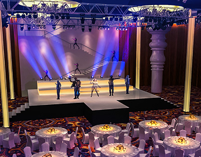 JLO event in Doha_stage design