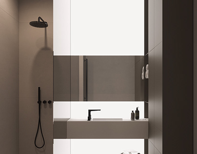consept project minimalistic bathroom 2023