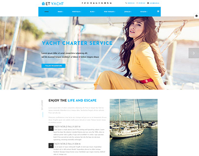 ET Yacht – Responsive Yacht Joomla! template