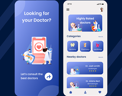 Medical app UI design