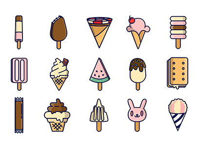 Ice Cream & Popsicle Icons