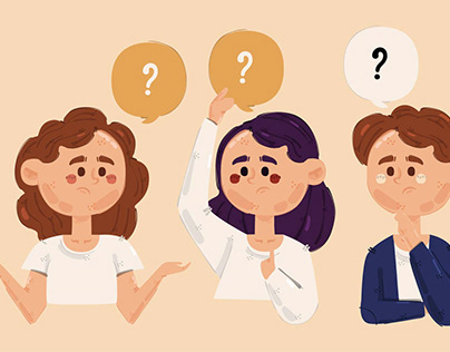 People Asking Questions Illustration