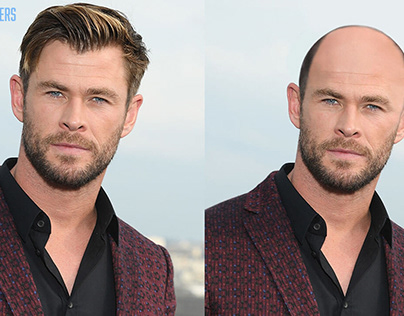 I photoshopped Chris Hemsworth bald