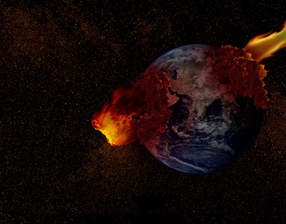 Earth being destroyed