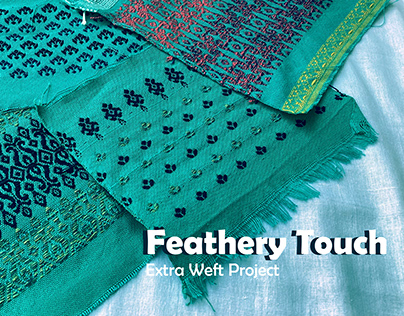Feathery Touch/ Extra weft project