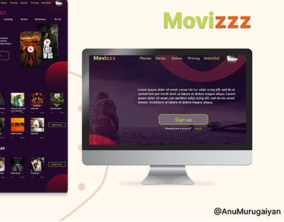 Movizzz-User Interface for Movies and Series