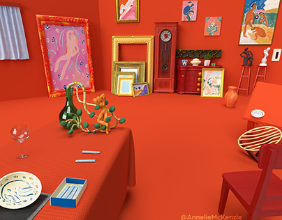 Matisse in 3D Illustration and Fabric Collection