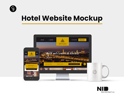Hotel website mockup - Responsive
