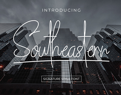 Southeastern Signature Handwriting Style Font