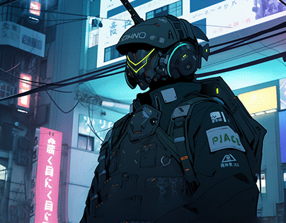 Cyberpunk Tokyo Industry