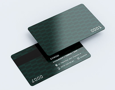 Credit card design for hookah bar
