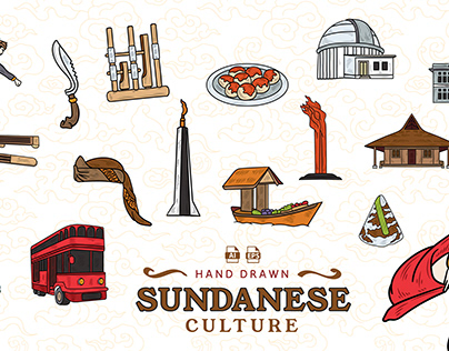 Hand Drawn Sundanese Culture