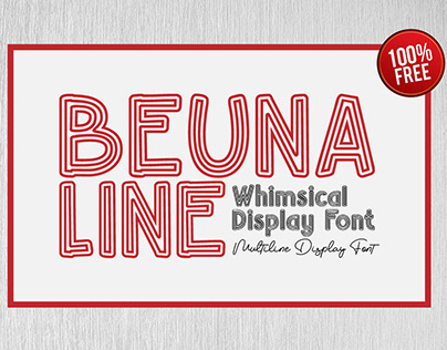 Beuna Line Display FREE FOR Commercial Use