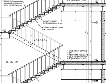 Steel Staircase System Detail