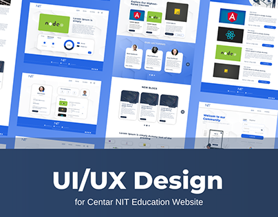Multi-page website design for programming courses