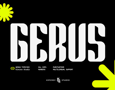 Project thumbnail - GERUS - Typeface Font