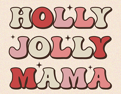 Holly jolly mama PNG