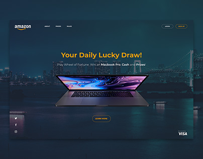 Amazon Lucky Draw Landing Page Concept