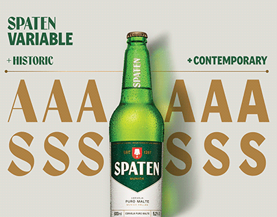 Spaten: a brand story in a variable font