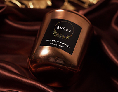 Photoshoot for AURAA Premium Candles