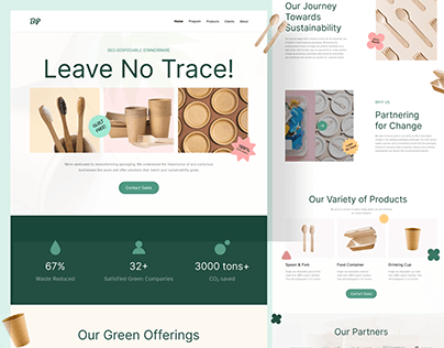 Eco-Friendly Product (BP) Landing Page Design