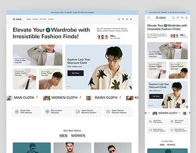 Cloth Store Website Design