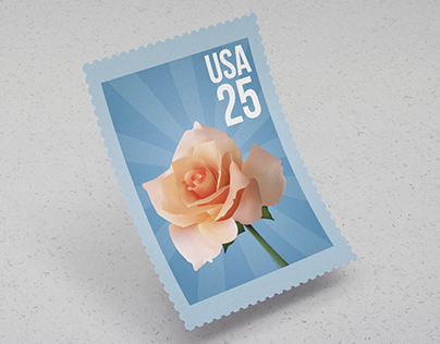 Floral Postage Stamp