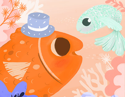 NABU - The Big Fish`s Hat / Illustrated Children`s Book