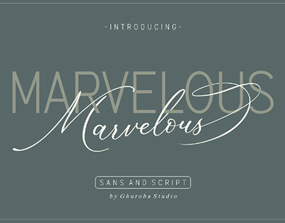 FREE | The Marvelous Font Duo