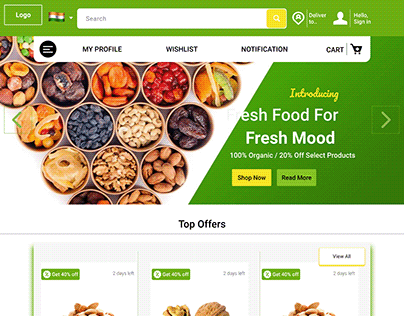 Dry Fruits Home page