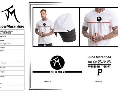 Layout camisetas marca JM