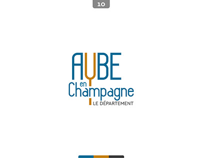 Refonte du logo de Aube en Champagne (faux logo)